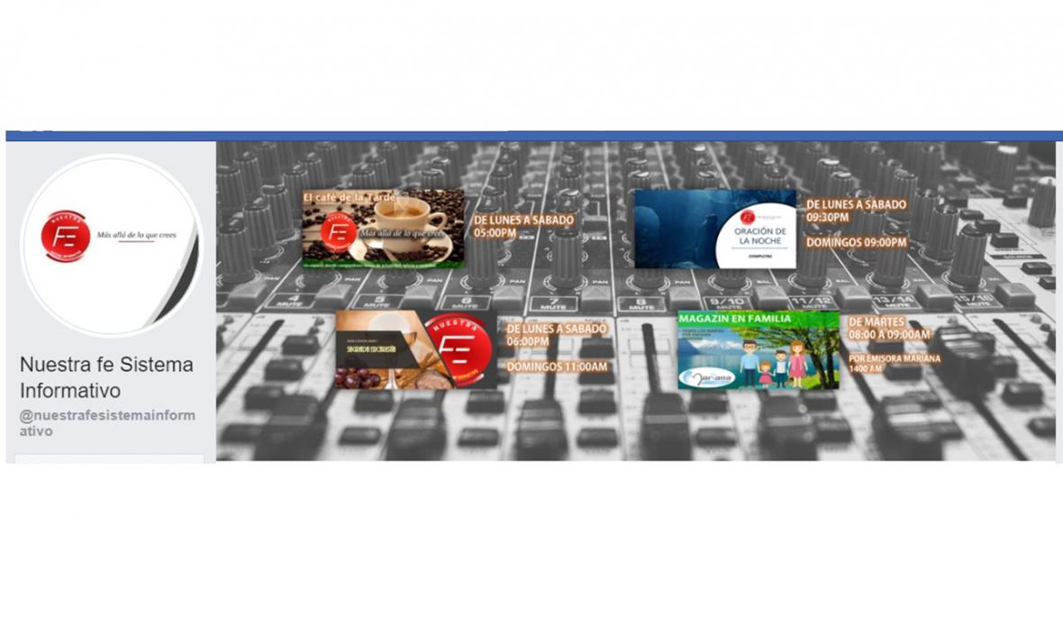 Portada fan page Nuestra fe sistema informativo