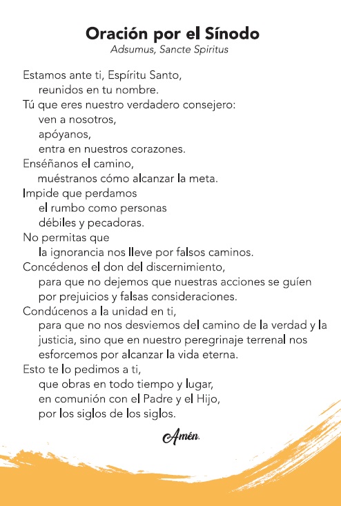 Oración por el Sínodo