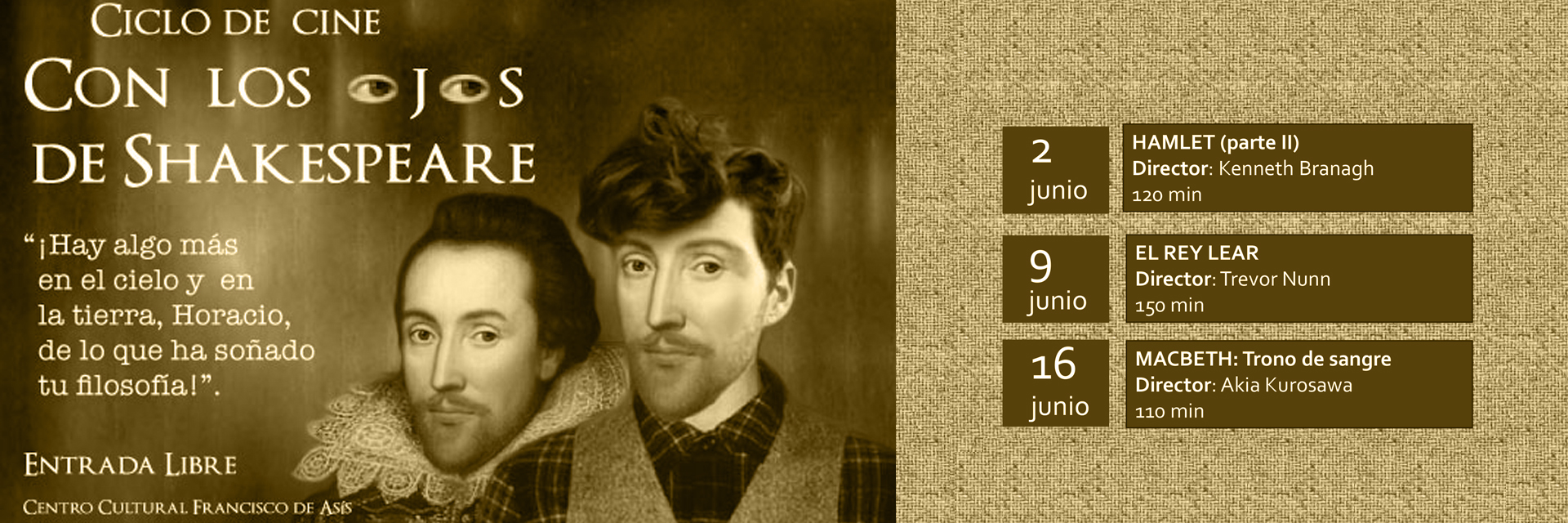 Ciclo de Cine: Con los ojos de Shakespeare