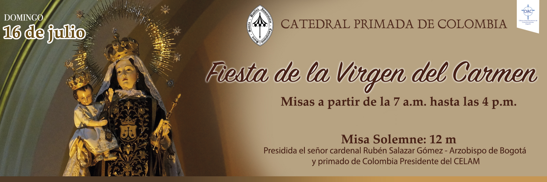 16 de julio fiesta de la Virgen del Carmen