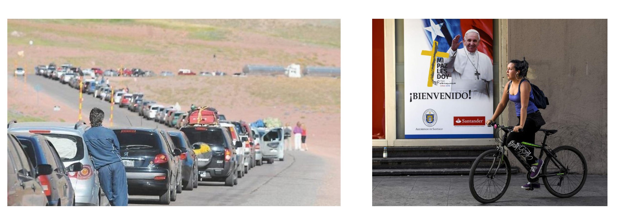 Los argentinos van a Chile a ver al Papa