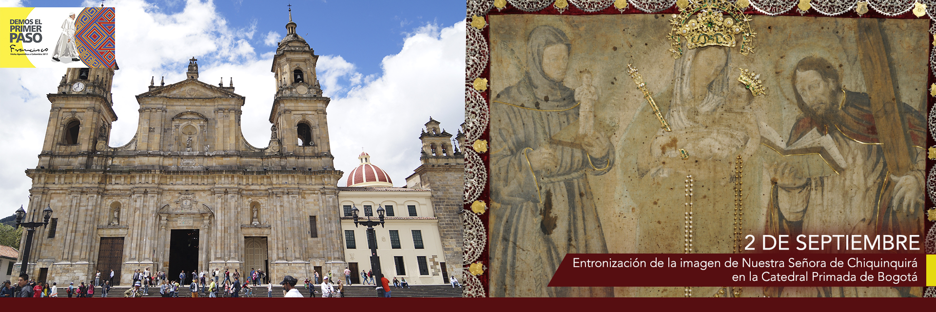 Por visita del Papa, Virgen de Chiquinquirá será entronizada en la Catedral Primada de Bogotá