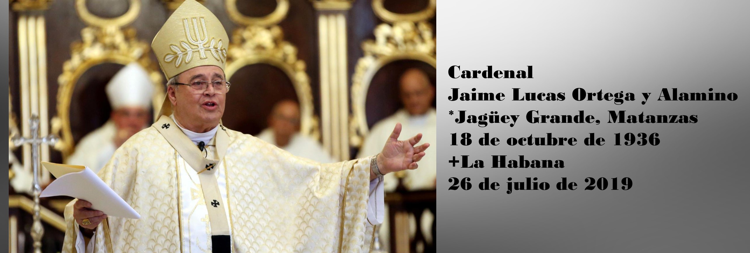 El cardenal cubano, Jaime Ortega fue despedido con repique de campanas entre una multitud de fieles