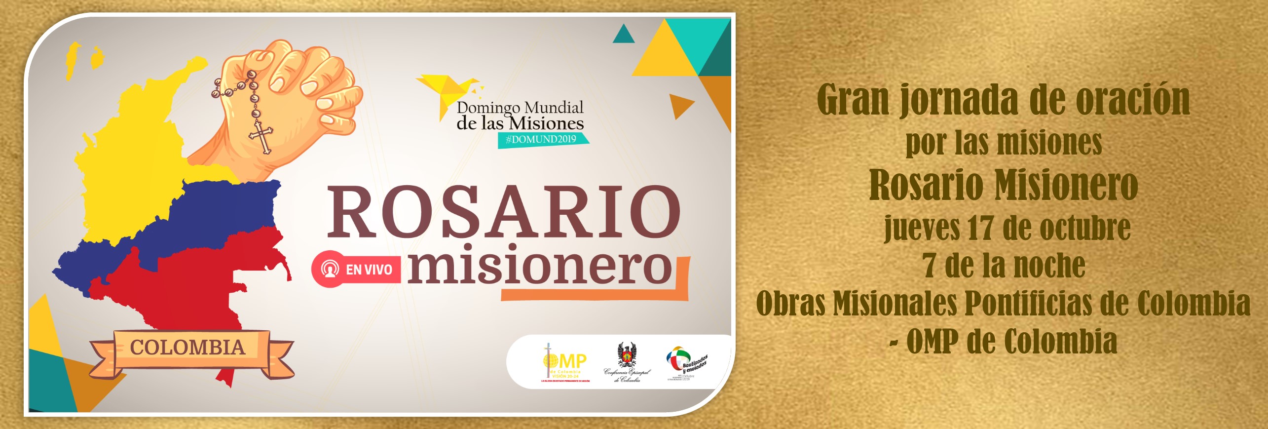 Por las misiones y los misioneros ¡reza el rosario este jueves!