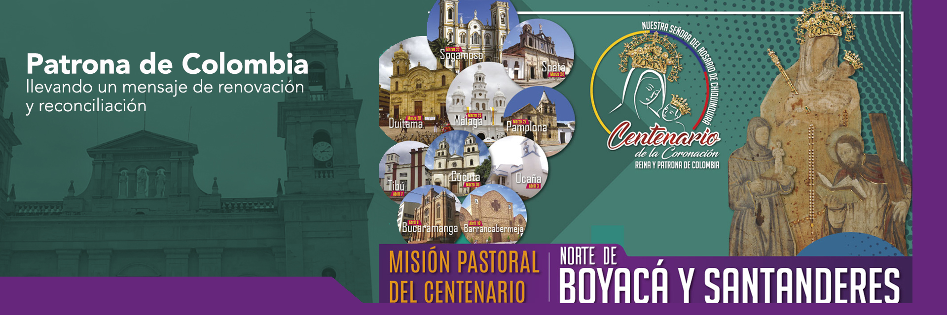 Patrona de Colombia continúa peregrinación por el país