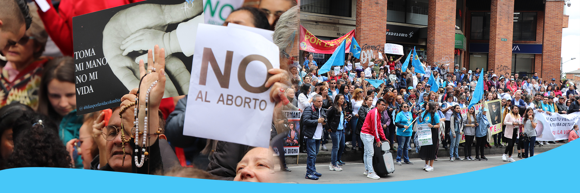 Plantón a favor de la vida