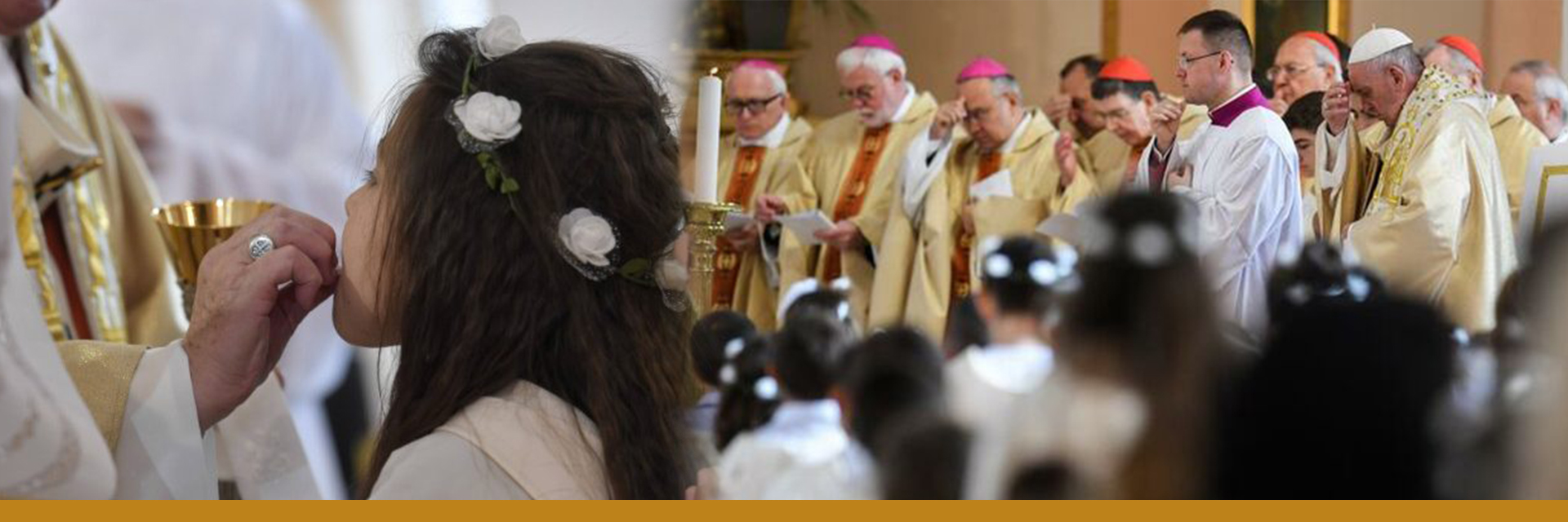 Más de 200 niños búlgaros reciben la Primera Comunión de manos del Papa