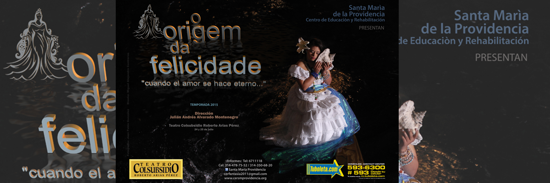 obra “O Origem da felicidade – cuando el amor se hace eterno”