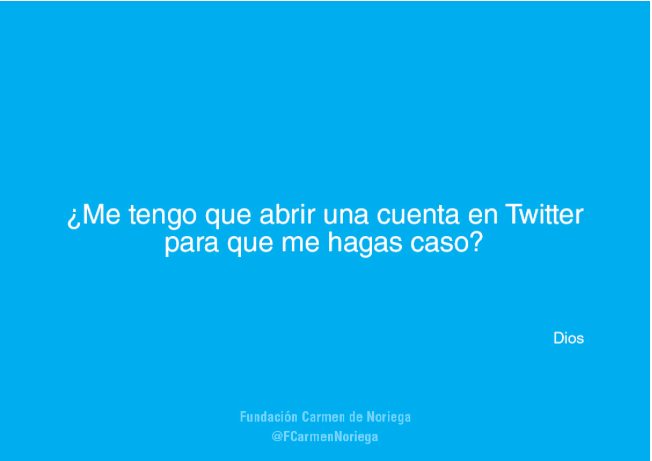Dios envía mensajes en Twitter