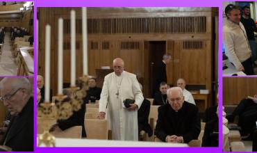 El Papa celebra su VI aniversario en retiros espirituales