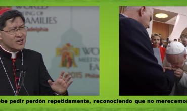 En su conferencia, el cardenal Tagle admitió que la Iglesia "cubrió el escándalo para proteger a los abusadores"