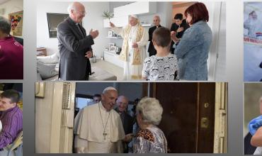 Francisco, de visita por las casas de Ostia