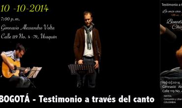 Desde Italia en Bogotá - Testimonio a través del canto