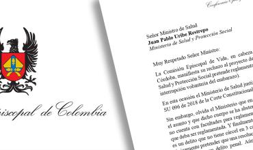 Iglesia Católica rechaza proyecto del Gobierno para reglamentar el aborto