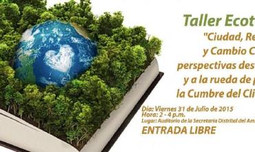 Seminario - Taller Ecoteológico "Ciudad, Religiones y Cambio Climático: perspectivas desde lo sagrado" y a la rueda de prensa sobre la Cumbre del Clima en Bogotá.