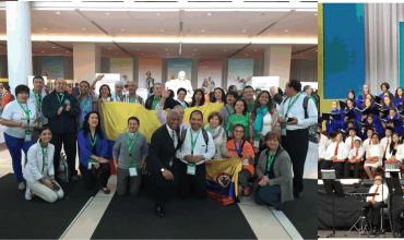 Entre la multitud que espera al papa Francisco en Filadelfia se encuentra una delegación Colombiana